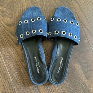 Marion Parke denim slides